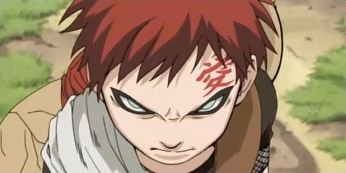 Naruto, Gaara looking angry