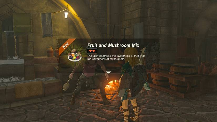fruit and mushroom mix zelda tears of the kingdom dish recipe