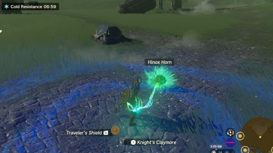 fusing hinox horn travelers shield knights claymore zelda tears of the kingdom