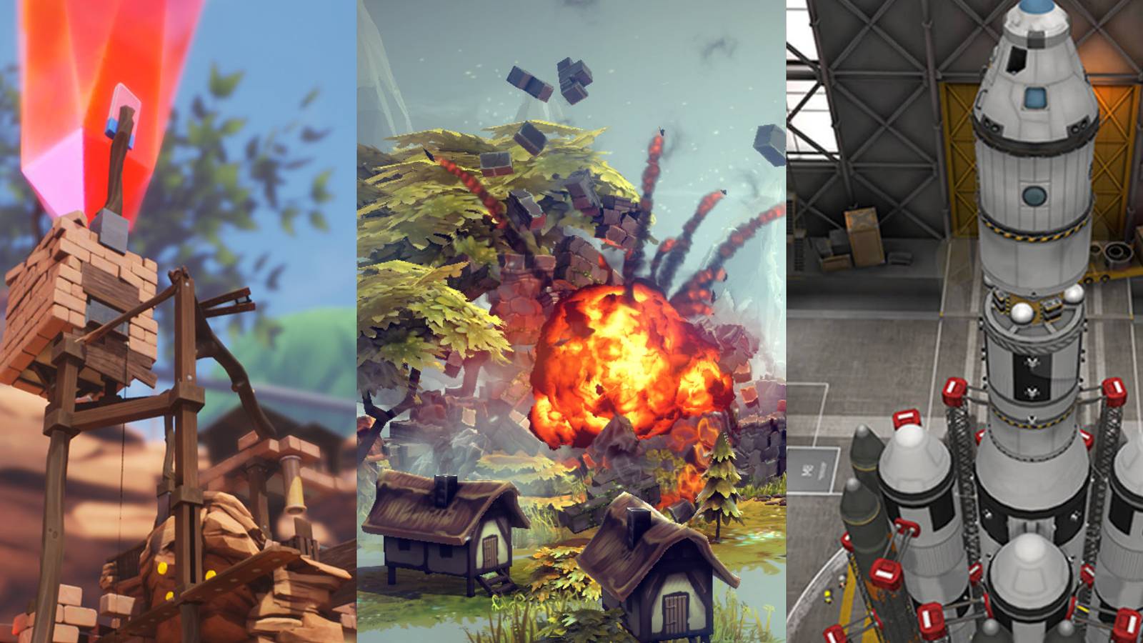 Supraland, Besiege, Kerbal Space Program 1