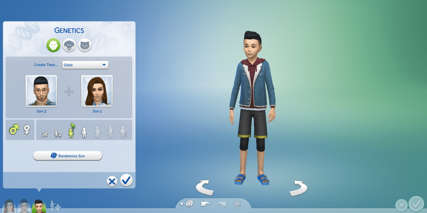 The Sims 4 CAS Genetics