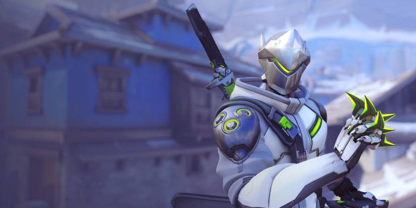 Genji brandishing shuriken