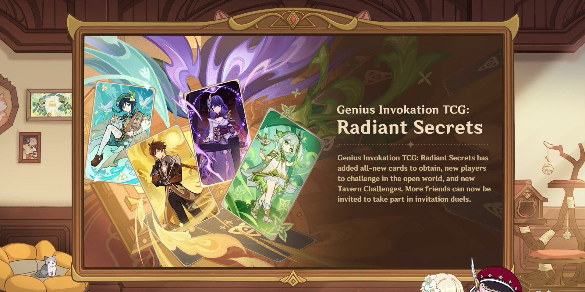 Genshin Impact 3.7 Genius Invokation TCG Radiant Secrets Update