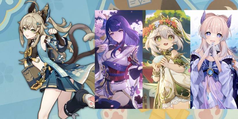 Genshin Impact - Kirara + Raiden Shogun + Nahida + Kokomi
