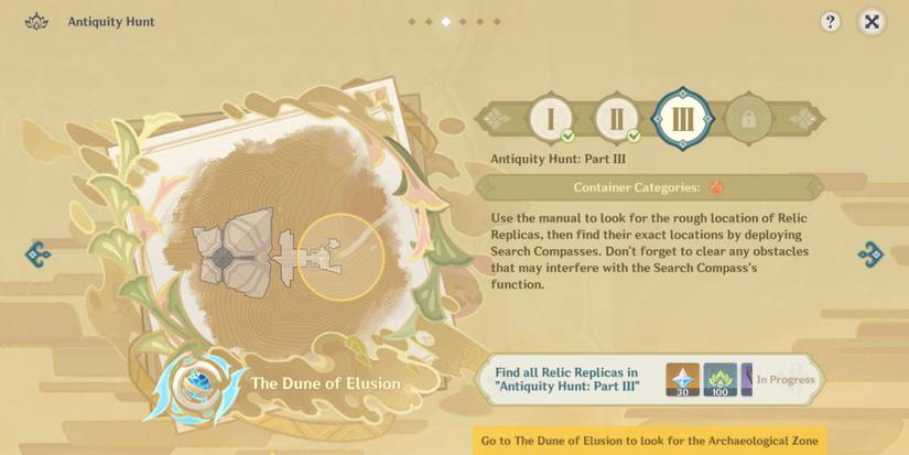Genshin Impact Parade Of Providence Antiquity Hunt Part 3 Map