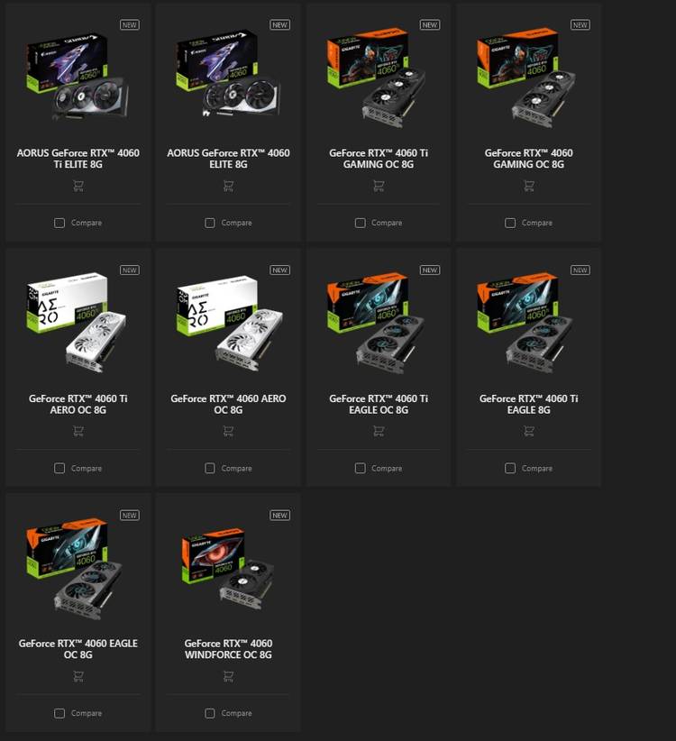 Gigabyte RTX 4060TI 4060