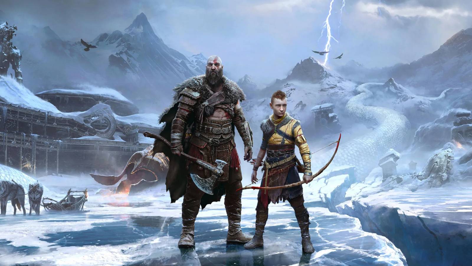 God of War Ragnarok Textless Splash