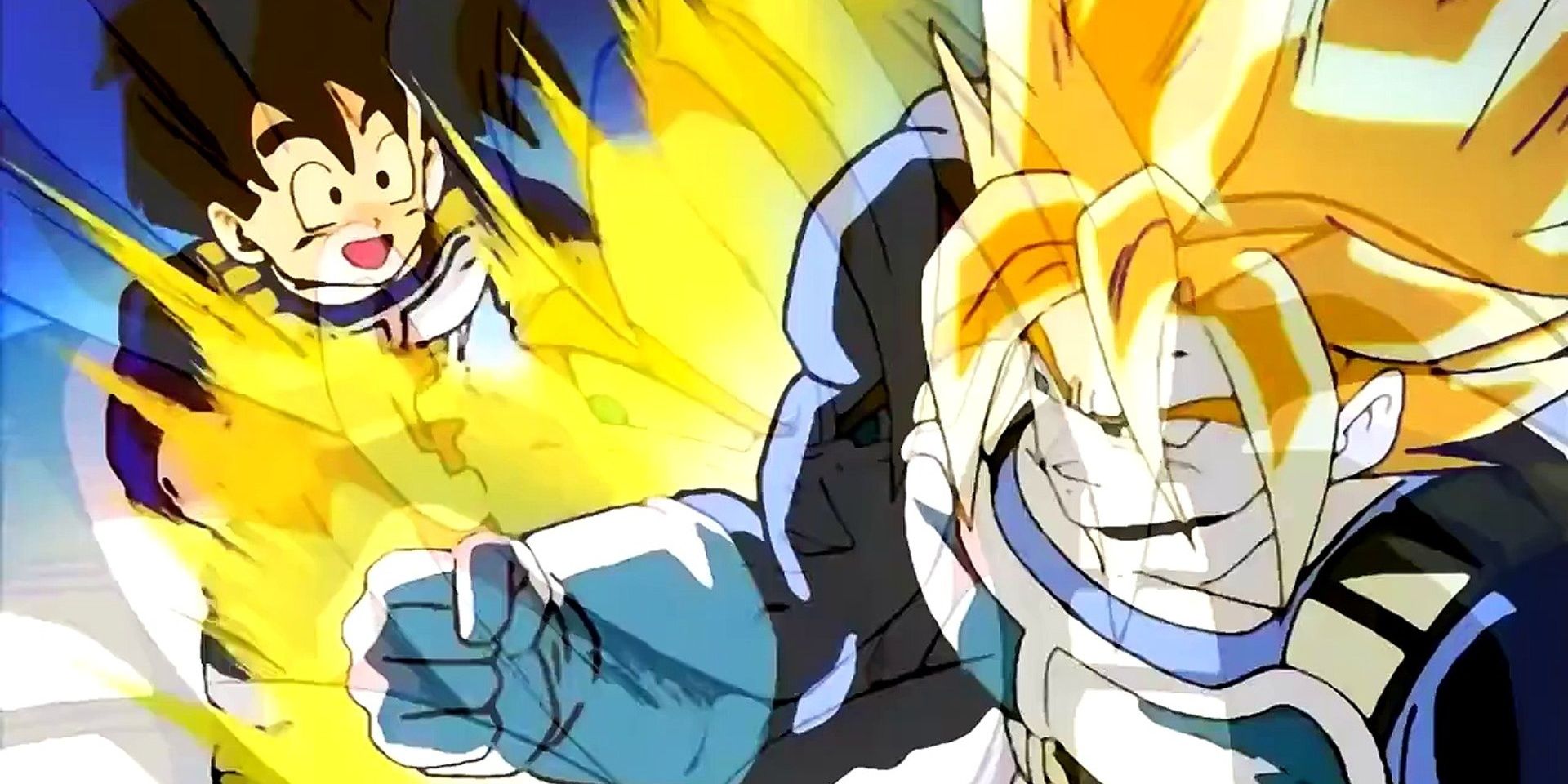 Goku and Gohan training in Dragon Ball Z