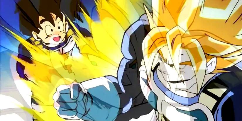 Goku and Gohan training in Dragon Ball Z