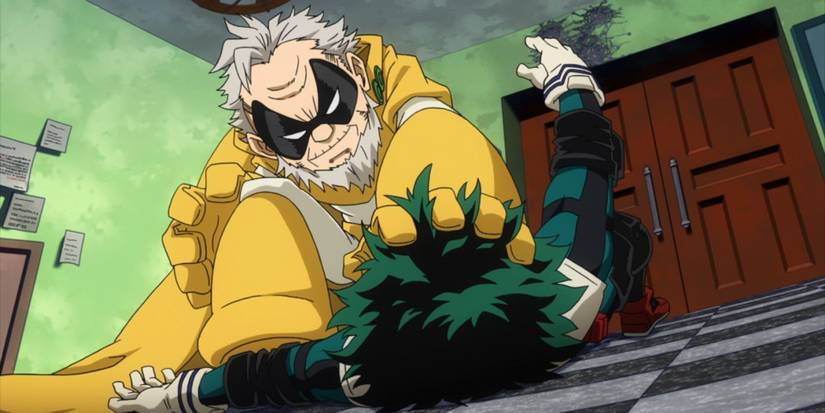 Gran Torino training Deku in My Hero Academia