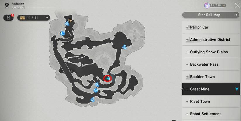 great mine precious chest 2 location in honkai star rail