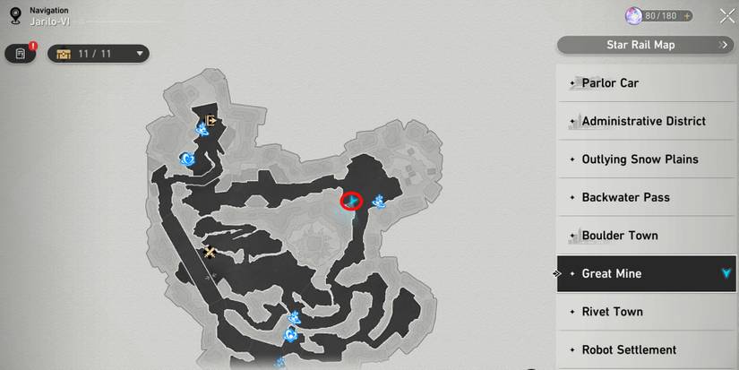 great mine treasures chests location in honkai star rail