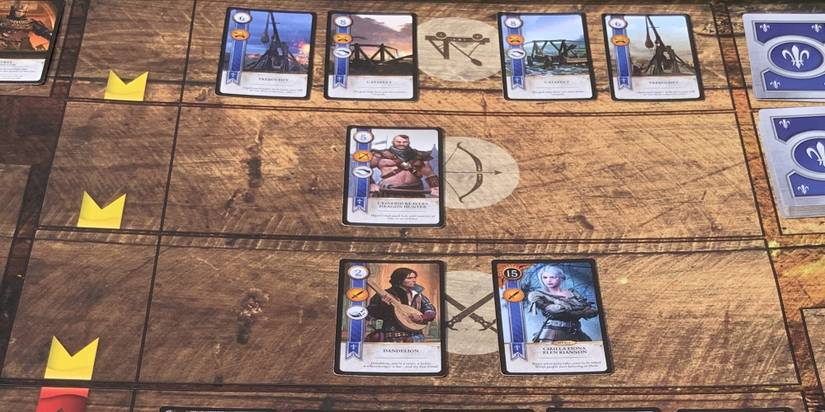 The strength of an opponent Northern Realms hand in a round of Gwent from The Witcher 3