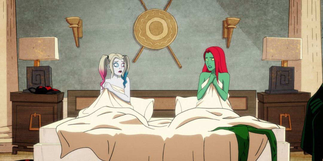 harley-quinn-poison-ivy-bachelorette-party-bed