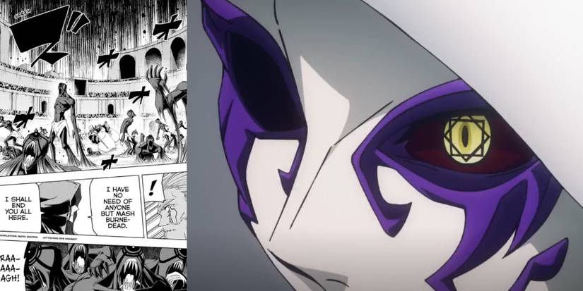 Harry Potter Hogwarts Easter Eggs in Mashle Magic and Muscle Voldemort Death Eaters 