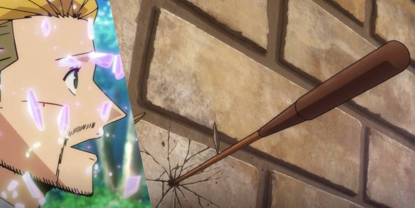 Harry Potter Easter Eggs in Mashle Magic and Muscle Wand Troll Bogeys Hogwarts Legacy