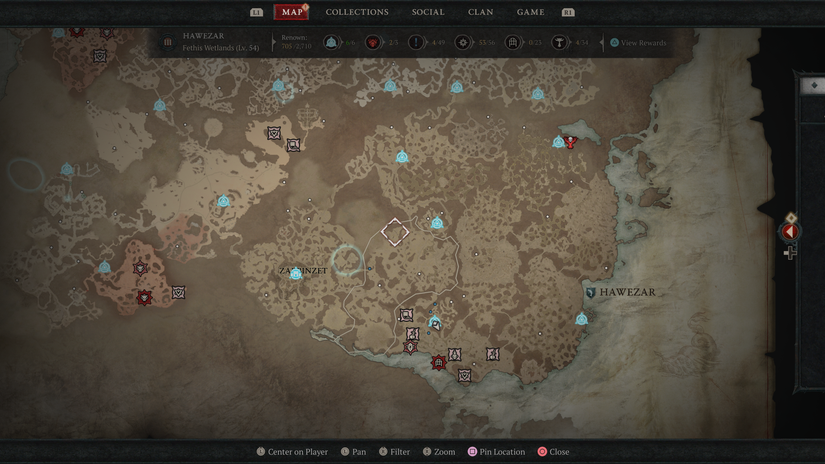 Hawezar Waypoints in Diablo 4