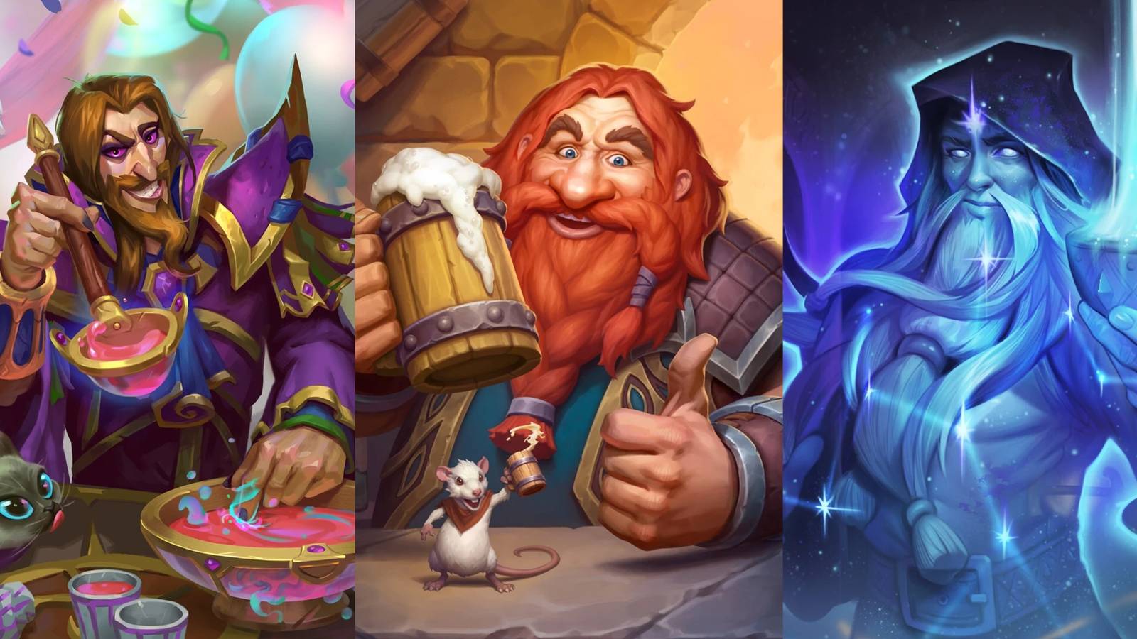 Three Bartenders from Hearthstone Battlegrounds