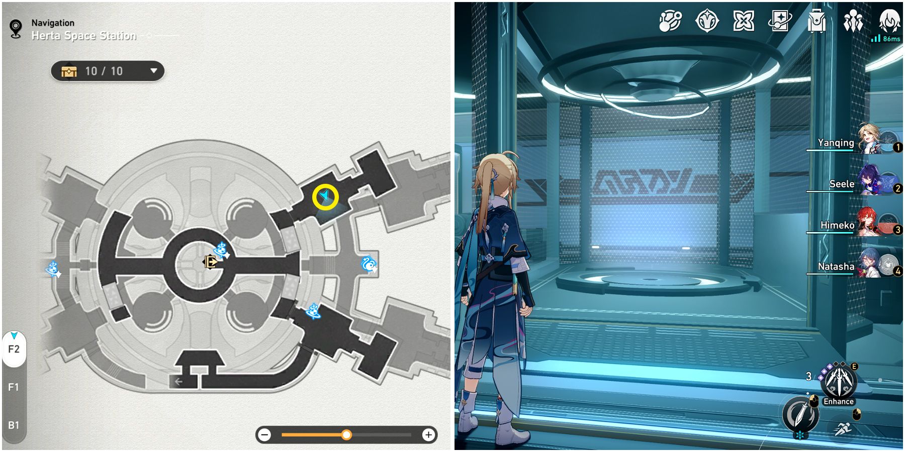 herta space station hidden quest 13 location in honkai star rail