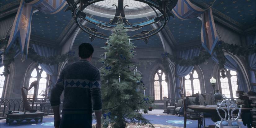Hogwarts Legacy Ravenclaw Common Room Christmas Tree