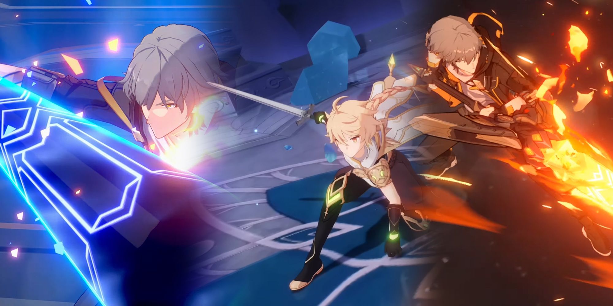 Honkai Star Rail and Genshin Impact - Trailblazers Bat And Lance Compared To Travelers Basic Sword