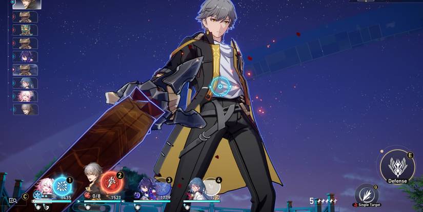 Fire Trailblazer's skill prep animation in Honkai: Star Rail