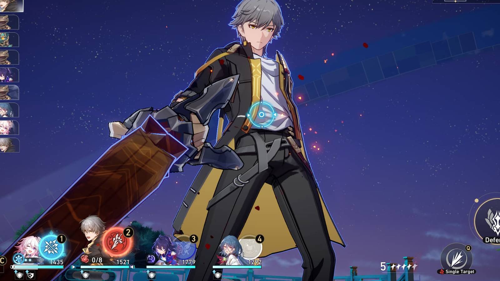 Fire Trailblazer's skill prep animation in Honkai: Star Rail