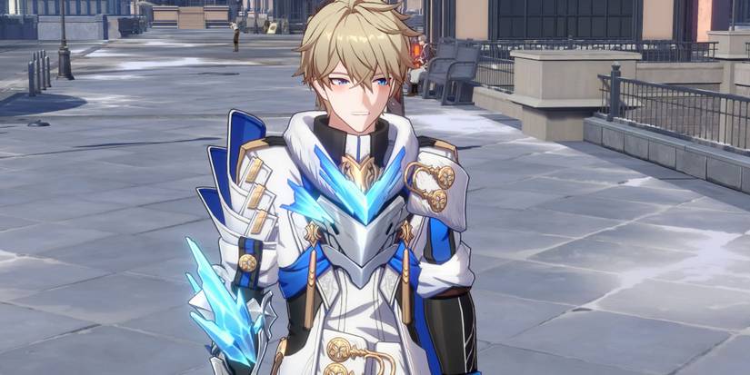 Gepard blushing in Honkai Star Rail