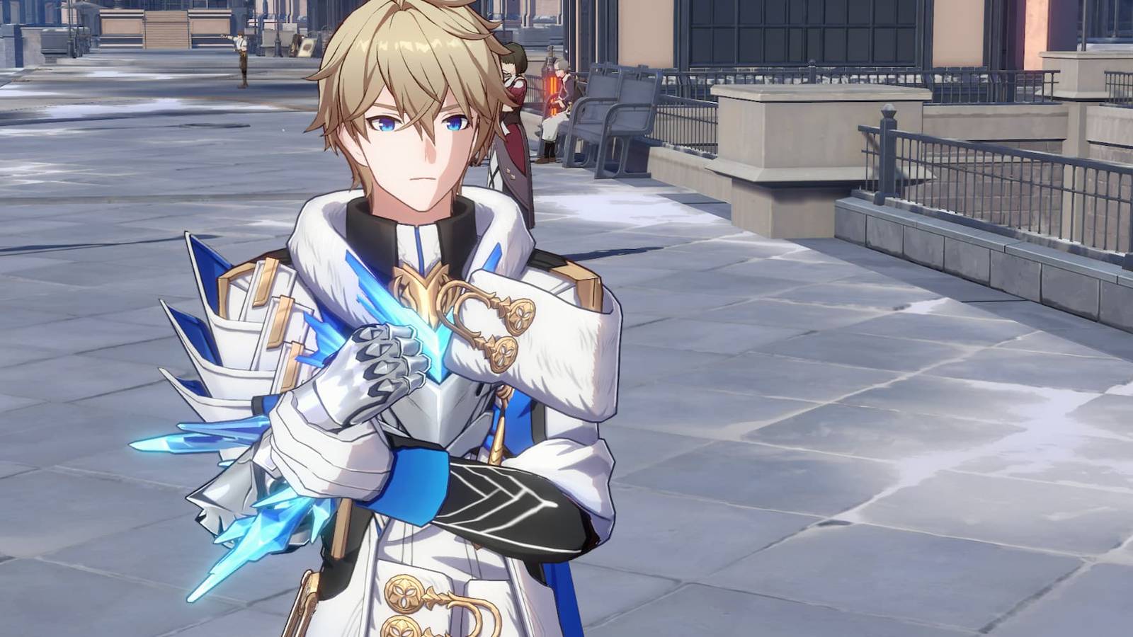 Gepard in the streets Belobog in Honkai Star Rail 