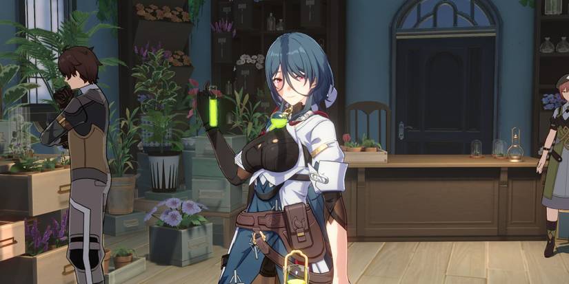 Natasha in the Eversummer Florist shop in Honkai: Star Rail