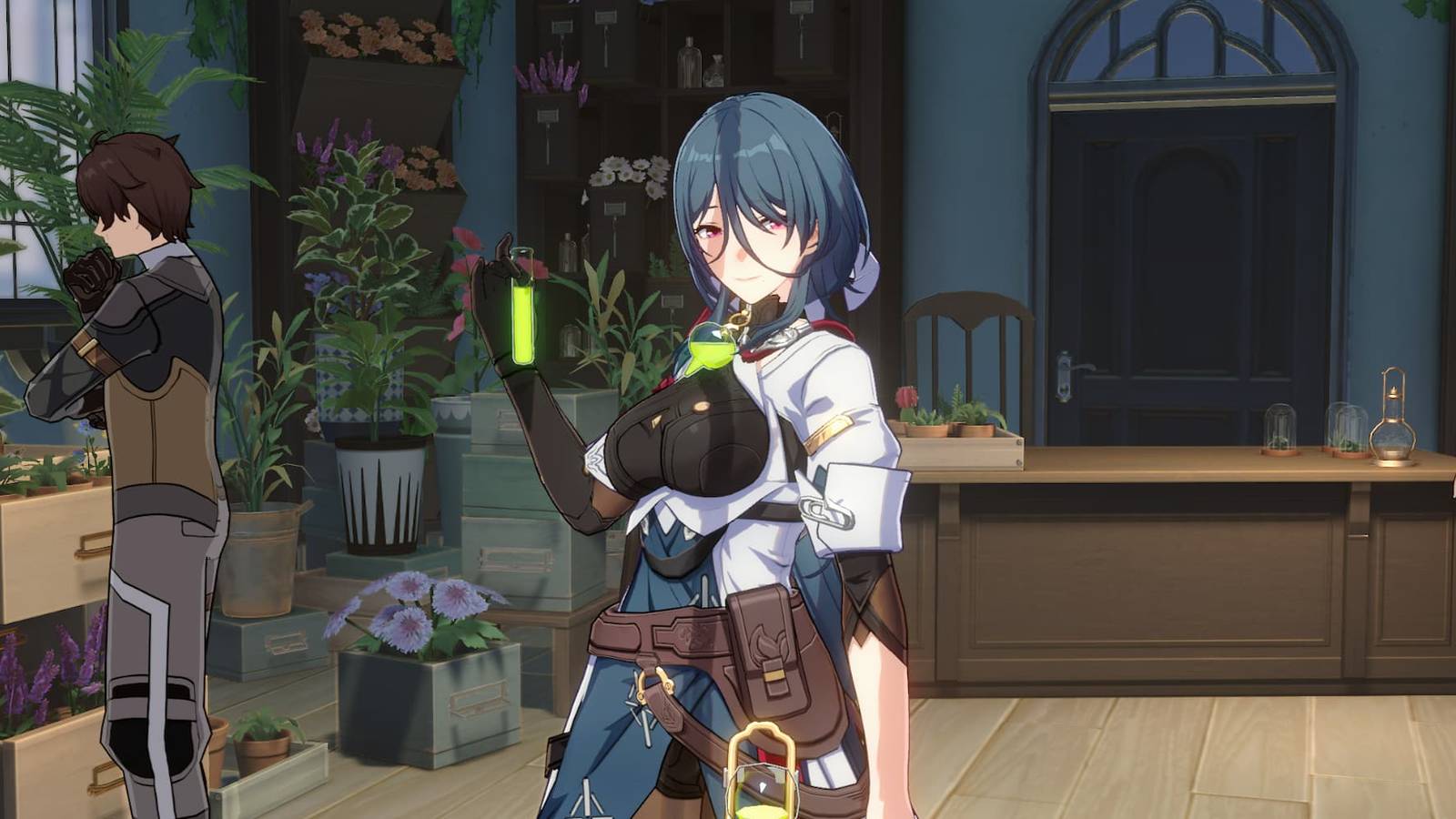 Natasha in the Eversummer Florist shop in Honkai: Star Rail