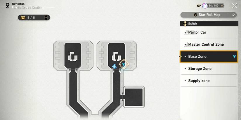 honkai star rail white robot base zone location 2 in herta space station