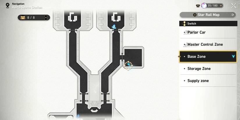 honkai star rail white robot base zone location 3 in herta space station
