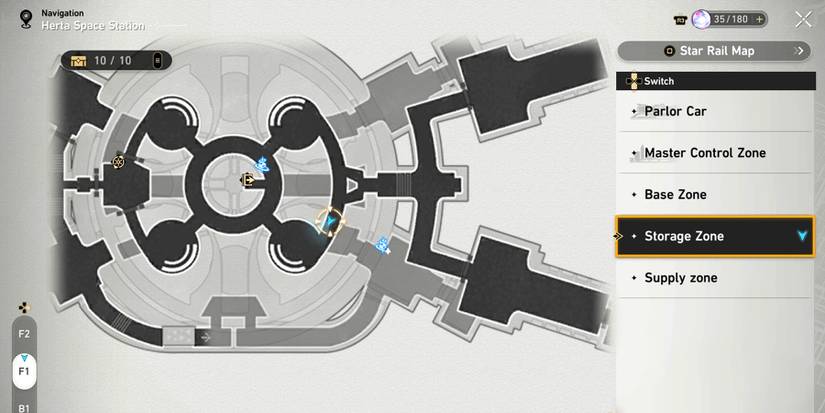 honkai star rail white robot storage zone location 1 in herta space station