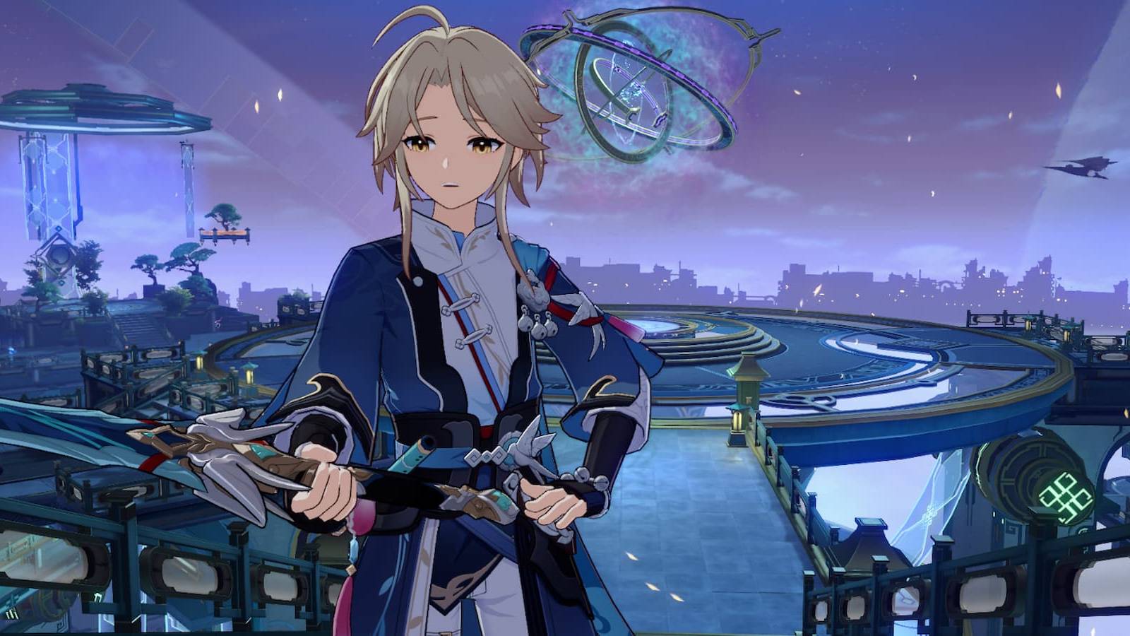 Yanqing on the Xianzhou Luofu in Honkai: Star Rail