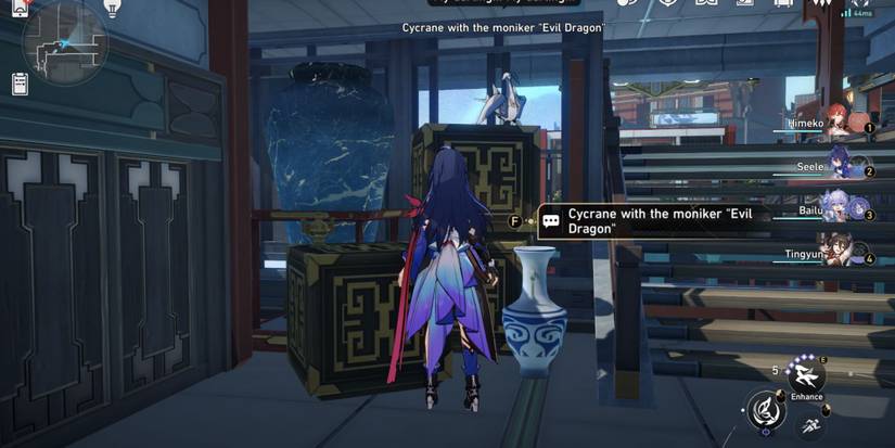 Honkai Star Rail_ Cycrane with the Moniker “Evil Dragon” Greed Location