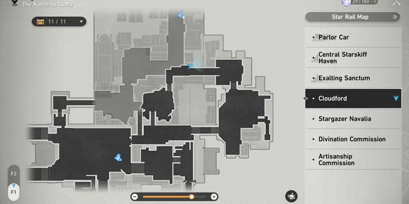 Honkai Star Rail_ Cycrane with the Moniker “Evil Dragon” Greed Map