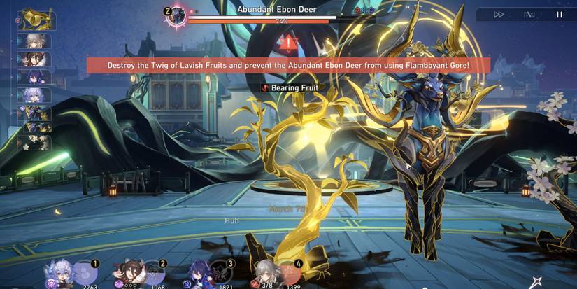 Honkai Star Rail_ Humming Antlers, Entwined Horns Abundant Ebon Deer Flamboyant Gore