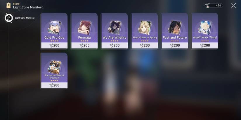 Honkai Star Rail_ Lucent Afterglow Light Cone Manifest Shop