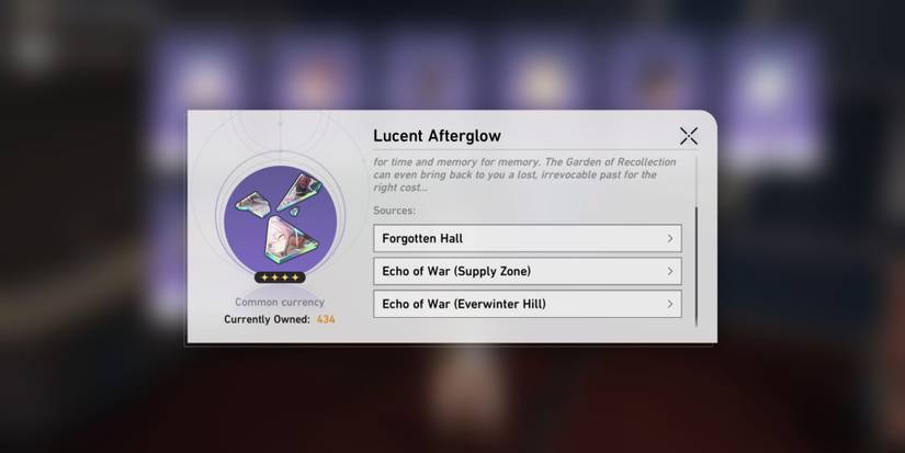 Honkai Star Rail_ Lucent Afterglow Sources