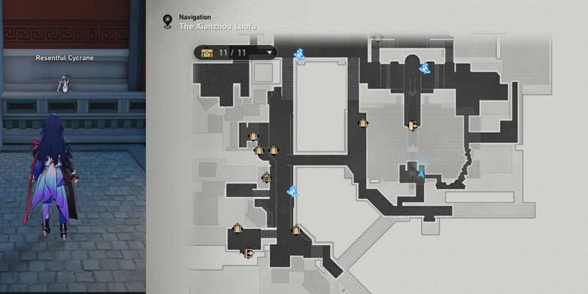 Honkai Star Rail_ Resentful Cycrane Envy  Second Location Map