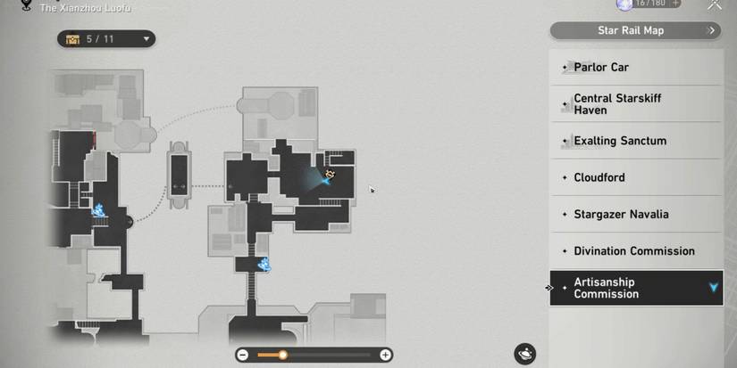 Honkai_ Star Rail -  Luminflux Pyxis Puzzles Location