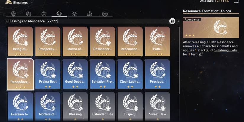 Honkai_ Star Rail – Simulated Universe Abundance Blessing Resonance Formation_ Anicca-1