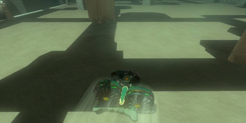 Hovering on sand in The Legend of Zelda Tears of the Kingdom