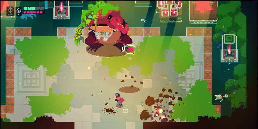 The Drifter facing a giant frog