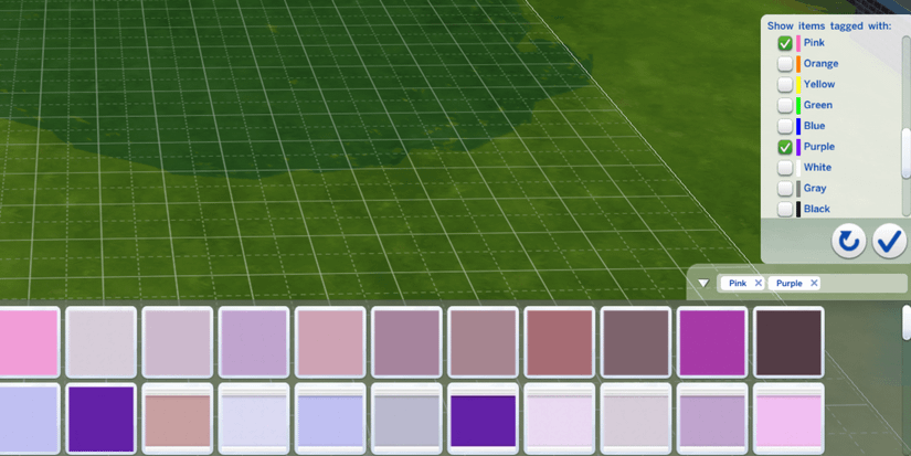 The Sims 4 Build Mode Filters