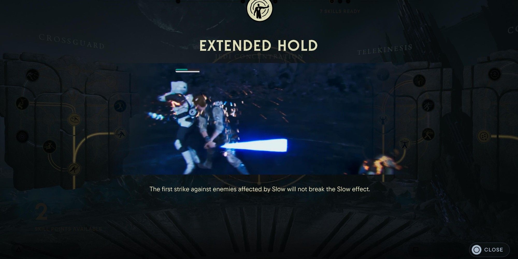 the extended hold skill