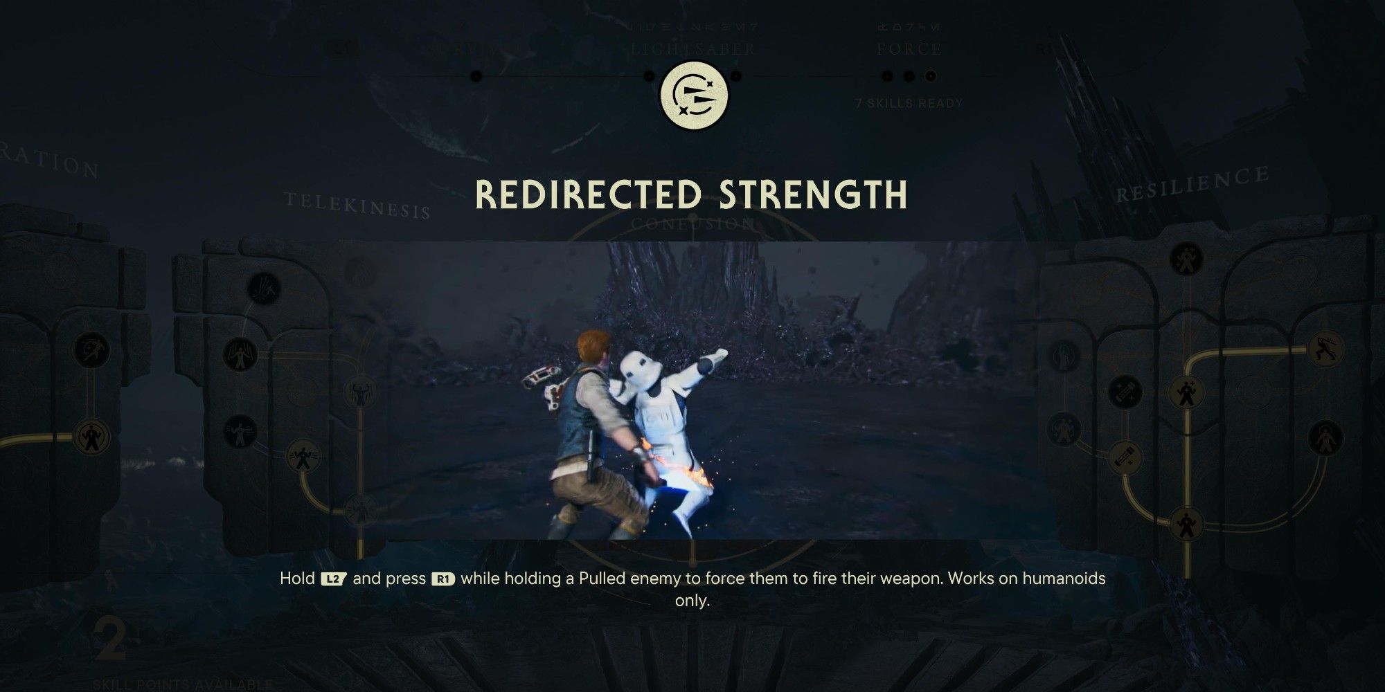 the redirected strength skill