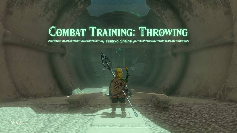 zelda tears of the kingdom yamiyo shrine combat training throwing