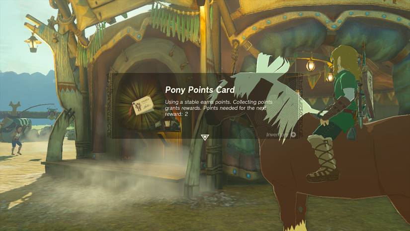 zelda tears of the kingdom pony points card